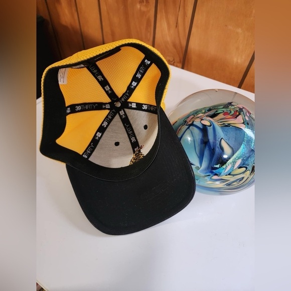 Don’t Tread On Me New Era Mesh Back Medium/Large Yellow and Black Hat EUC - Picture 9 of 10